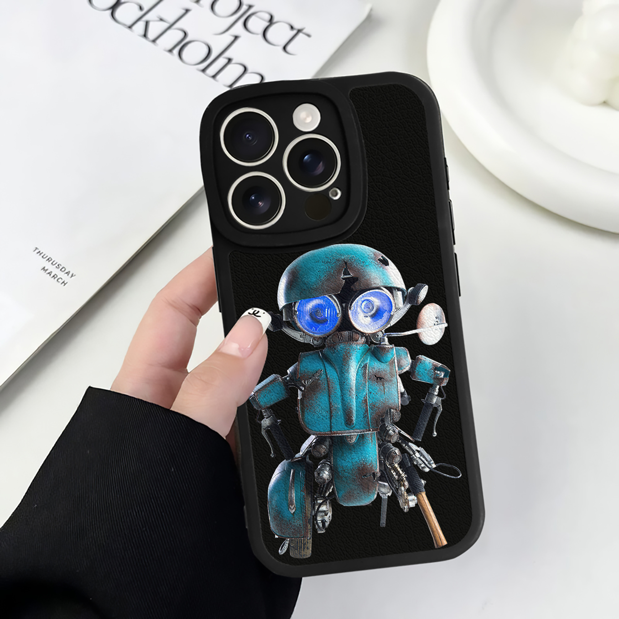 （画像用）  【iPhone 16シリーズ対応】シリコンスマホケース（レザー調） 材質：シリコン